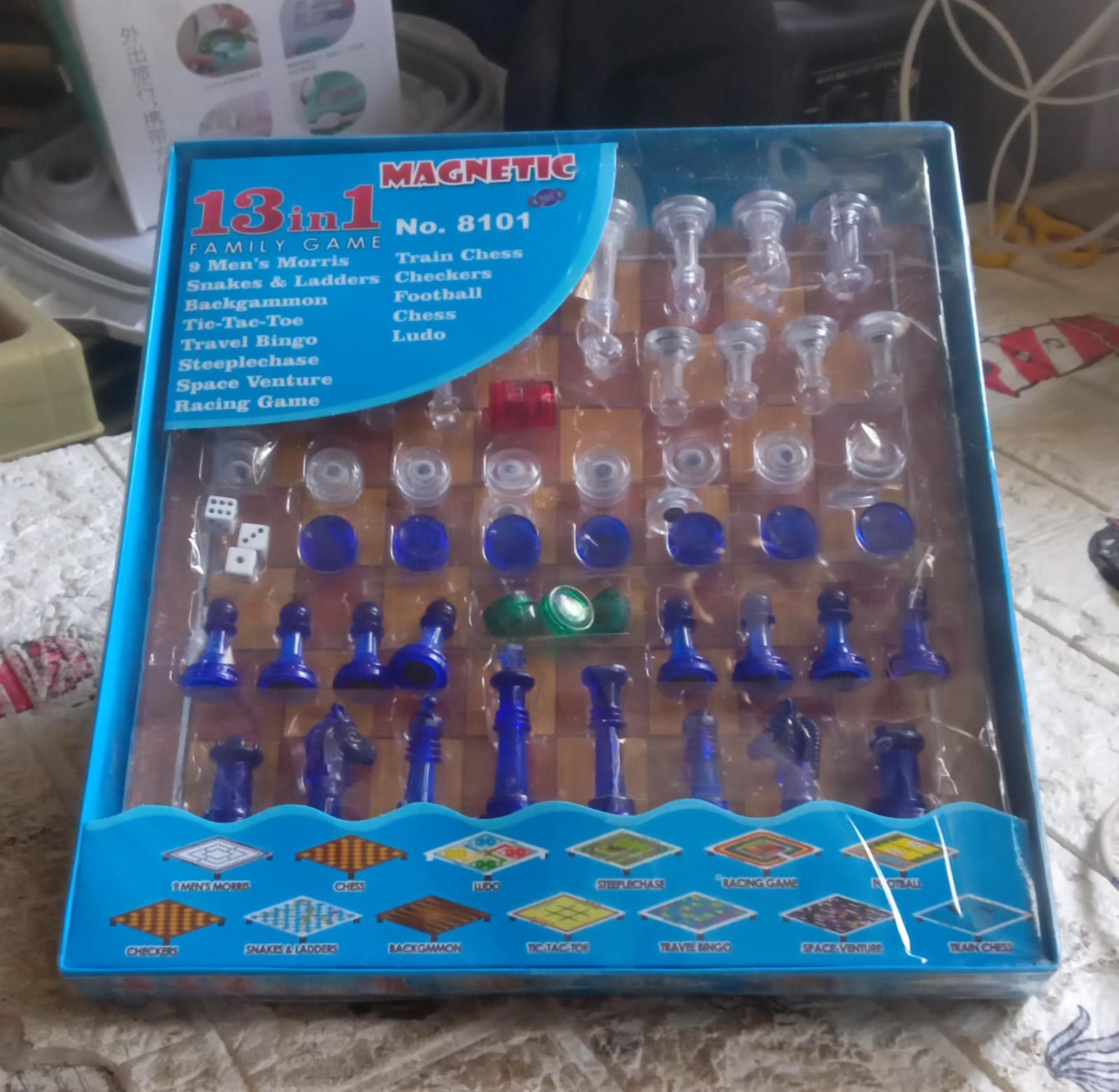 13 in 1 Family Board Game Chess, Snakes & Ladders, Ludo, Tic-Tac-Toe, Checkers, Travel Bingo, Football, Space Venture, Steeplechase Set for Kids 13 in 1 Family Board Game Chess, Snakes & Ladders, Ludo, Tic-Tac-Toe, Checkers, Travel Bingo, Football, Space Venture, Steeplechase Set for Kids